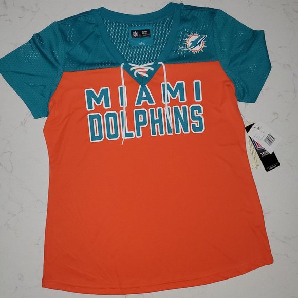 NWT NFL Miami Dolphins Officially Licensed Top Shirt for Ladies - Picture 3 of 7